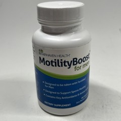 Fairhaven Health MotilityBoost for Men Sperm Support 60 Capsules Exp 12/26