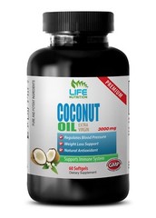 increase HDL levels – Virgin Coconut Oil 3000mg 1B – candida away supplement