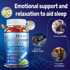 Stress Relief Gummies – GABA, L-Theanine, Ashwagandha – Anxiety Mood Support