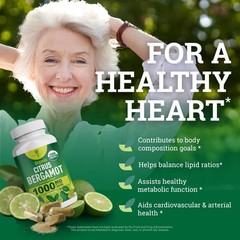 Cardiologist Formulated Citrus Bergamot 1000mg 60 Caps