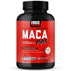 Force Factor Maca Max 2000mg Enhance Sex Drive, Improve Sexual Well Being 120cts