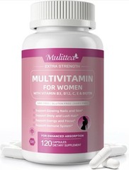 Mulittea Multivitamin for Women – 18+ Daily Women Multivitamin w/Biotin 10000…