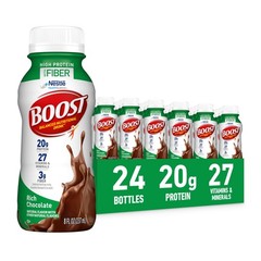 BOOST High Protein with Fiber Nutritional Drink Rich Chocolate 8 fl-oz 24 Pk