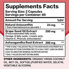 Astaxanthin 24mg – Heart and Cardiovascular Health, Support Antioxidant Activity