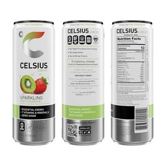 Sugar Free Kiwi Strawberry Sparkling Energy Drink 12 Fl Oz Pack of 12 Energy