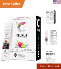 Essential Energy On-the-Go Powder Sticks, 2.8 oz – Gluten-Free, Tropical Flavor