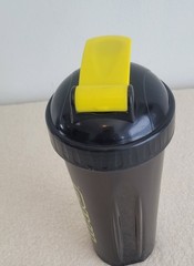 Star Wars Black and Yellow Plastic Shaker Bottle with Flip Lock Lid