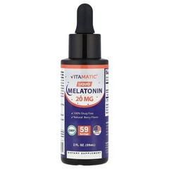 Liquid Melatonin, Natural Berry, 20 mg, 2 fl oz (59 ml)