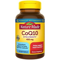 Nature Made CoQ10 400mg Softgels, Dietary 40 Count (Pack of 1), Orange