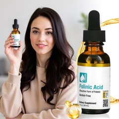 California Gold Nutrition Alcohol Free Folinic Acid 1 FL OZ 30 ML Liquid