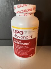 Lipo Flavonoid Plus Ear Ringing Caplets 1,000 mg 150 Count 03/2027 2 BOTTLES