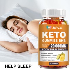 Keto BHB 20000 MG Gummies Best Weight Loss Fat Burner Carb Blocker Diet 60 Pills