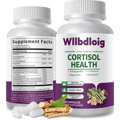 Cortisol Supplements for Women Men, High Cortisol Reducer Health, Detox Cortisol