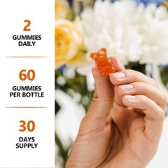 HFELIZ Choline Supplement Gummies Sugar Free, 500mg 60 Count (Pack of 1)
