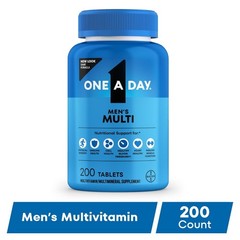 One A Day Men’s Multivitamin 200 Ct, Vitamins D, Zinc, Folic Acid & B for Energy