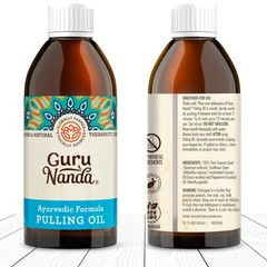 GuruNanda Original Oil Pulling Mouthwash, 8.45 Fl Oz (Pack of 1), Red