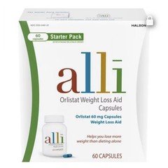 Alli Orlistat Weight Loss Supplement Caps 60mg Starter Pack 60 Capsules-Exp 2027