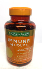 Nature’s Bounty Immune 24hr Vitamin C 1000mg Vit D Zinc 120 Softgels , EX 2/2027