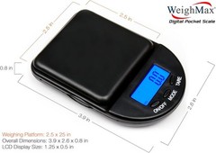 Digital Pocket Scale – 750g x 0.1g Precision Mini Jewelry Scale WeighMax EX-750C