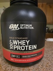 optimum nutrition whey protein double rich chocolate 4lb exp 4/2028