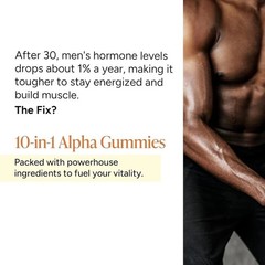 2 BOTTLES- Root Labs 10-1 Alpha Gummies |4K mg Pure Shilajit &KSM-66 |60 Gummies