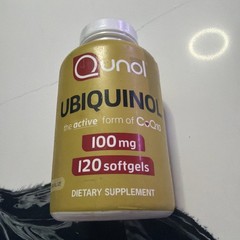 Qunol Ubiquinol Active Form of CoQ10 – 100mg – 120 Softgels – Exp. 6/28