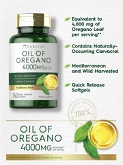 NEW Oregano Oil 4000 mg 150 Softgel Capsules | Contains Carvacrol