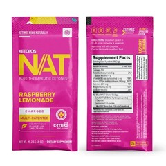 Prüvit Ketones NAT 20 Packets Charged RASPBERRY LIMONADE SHIPP Exp 07/2026