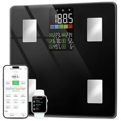 Smart Scale, LED Display, Precision Weigher, App Sync, 500 lbs, 11.8 in.