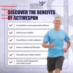 NATION HEALTH MD ActiveSpan Astragalus Supplement – 60 Count (Pack of 1)
