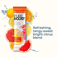 Pureboost SugarFree Clean Energy Booster, Citrus Sunrise 30 Count, Refreshing…
