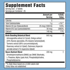 Applied Nutrition Healthy Brain All-Day Focus 50 Tabs Each (Pack of 3)