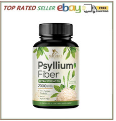 Psyllium Husk Fiber Supplement 1500Mg, Natural Daily Soluble & Insoluble Fiber P