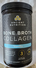 Ancient Nutrition Bone Broth Collagen – Vanilla (18.3 oz) exp 10/05/2026