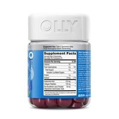 OLLY Glowing Skin Collagen Chewable Gummies – Berry – 50ct Gluten-Free