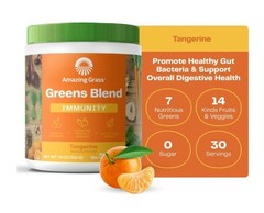 Amazing Grass Greens Blend Immunity Tangerine Powder 30 Servings 7.4 oz
