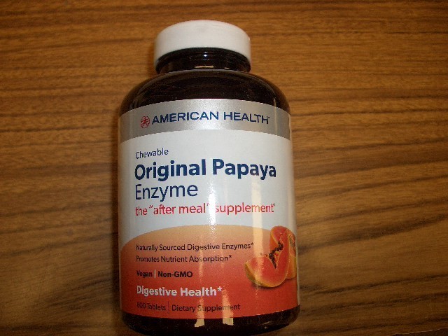 American Health Original Papaya Enzyme Chewable 600 Tablets Exp 7/2027
