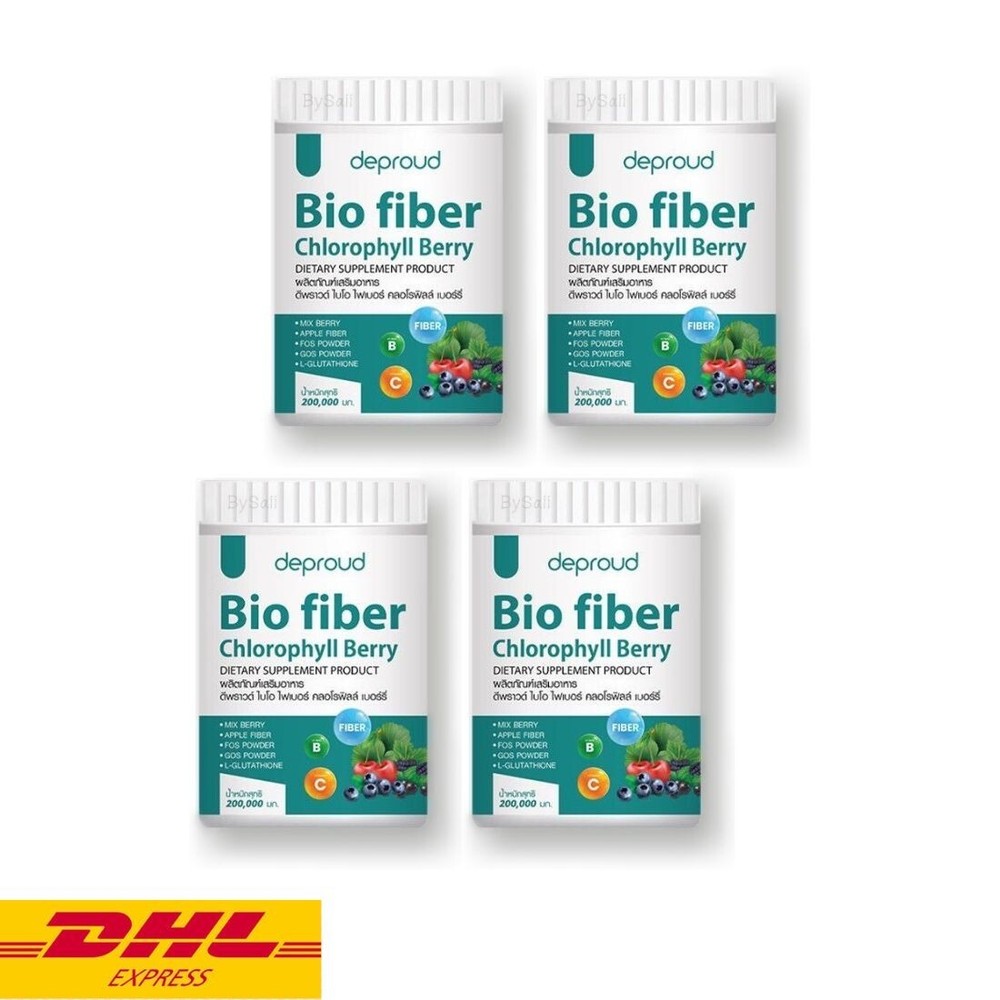 4x Deproud Bio Fiber Chlorophyll Powder Drink Help Excretion Supplement 200 g