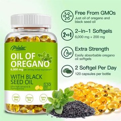 Oil of Oregano120pcs – Antioxidant, Intestinal Health, Strengthen Digestion