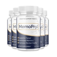 5-Pack MemoPryl Capsules – Memo Pryl Capsules Brain Health Support – 300 Caps