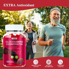 Glucosamine Chondroitin Gummies – 3000MG Extra Strength 90 Count (Pack of 1)