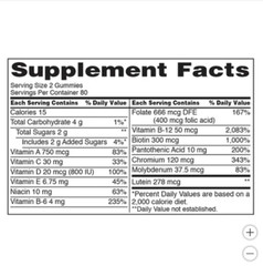 Kirkland Signature Adult Multivitamin 320 Gummies Natural Fruit Flavor Exp9/25+