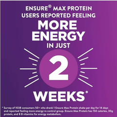 Ensure Max Protein Shake, 30g Protein, Caramel, 11 fl oz, 4 Pack