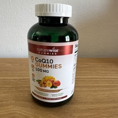 NatureWise CoQ10 Gummies 100mg Peach Mango 180 Exp 05/2026 Heart Health Energy