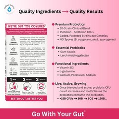 GoLive BERRY POMEGRANATE Synbiotic (Probiotics + Prebiotics); 15 Billion CFUs;