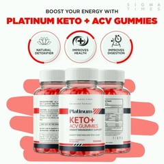 (3 Pack) Platinum Keto + ACV Gummies for Advanced Weight Loss and Fat Burning
