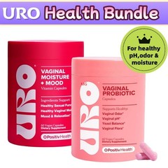 Wellness Bundle: Vaginal Moisture & Mood 60ct + Probiotics Vaginal 60ct URO