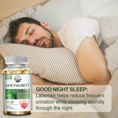 10/60/120 Saw Palmetto Capsules 1000mg Prostate Health Supplement Non-GMO