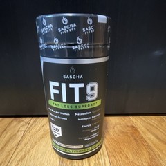 Sascha Fitness FIT9 Fat Loss Support Supplement 120 Veggie Capsules Vegetarian