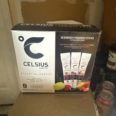 30 CELSIUS LIVE FIT ESSENTIAL ENERGY POWDER STICKS ASSORTED, FLAVORS, ZERO SUGAR